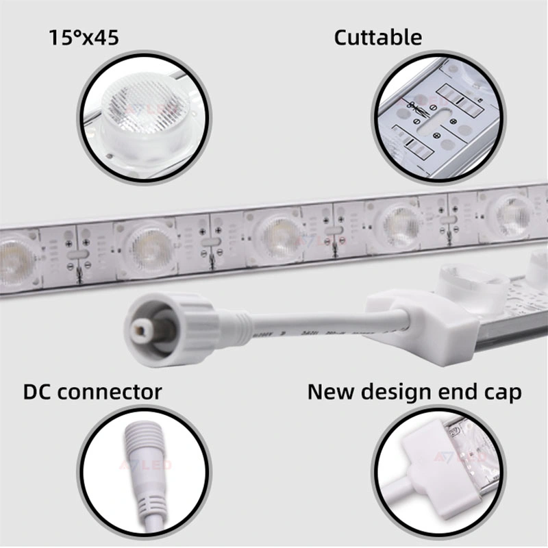 DC24V/12V 3030 LED Edgelight Rigid Bar Used for Double Light Box