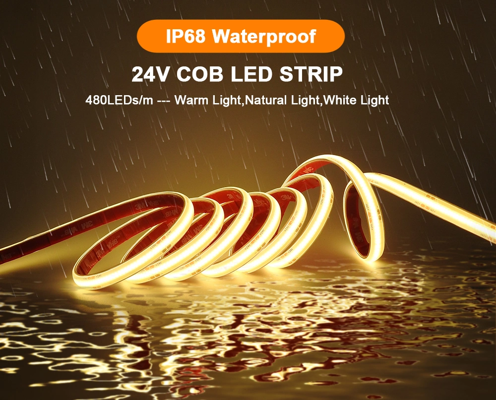 IP68 COB Flexible LED Strips for Indoor & Outdoor Decoration