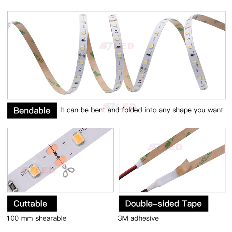 Installing Living Room Ceiling Flexible Cutting Connecting Custom Dimmable 2700K 3000K 4000K 5000K 6500K 12V 24V DC Waterproof Outdoor LED Strip Light