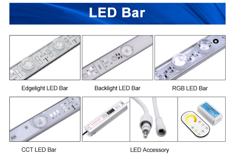 DC24V/12V 3030 LED Edgelight Rigid Bar Used for Double Light Box