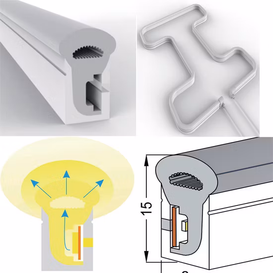 Separate Neon Tube RGB Chasing LED Strip IP67 Waterproof Split Neon Strip