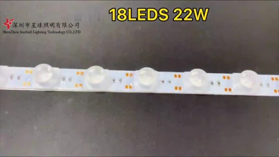 12 V starres LED-Lichtband mit Linse SMD3030, 18 LEDs pro Meter, LED-Gitter-Hintergrundbeleuchtung, 3030-Modulleiste