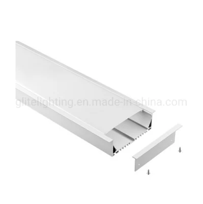 LED-Aluminium-Streifenprofil, großes Einbauprofil für lineare Alu-LED-Leistenbeleuchtung