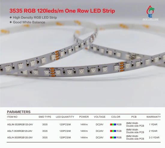 SMD3535RGB LED-Streifen mit Farbwechsel, flexibles RGB