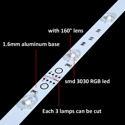 Superhelle Hintergrundbeleuchtung für Werbung, 12 LEDs/M, SMD3030, nicht wasserdicht, Leuchtkasten-LED-Leiste